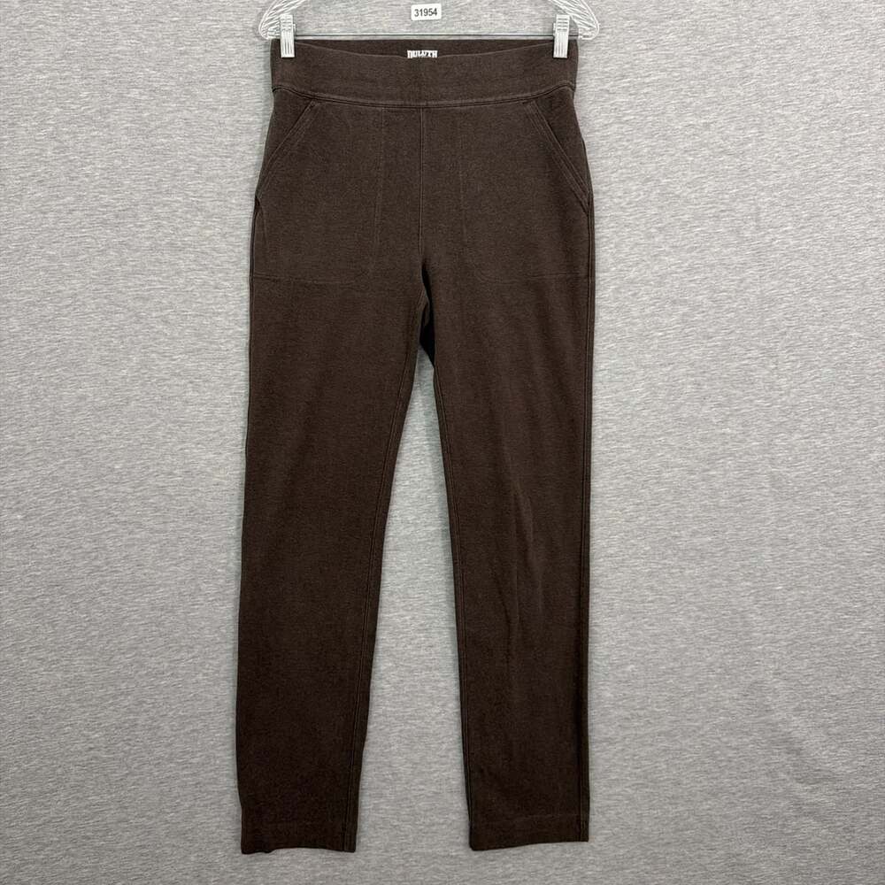 Duluth Trading Women’s Sx31 Brown NoGA Naturale Cotton Slim Fit Pants